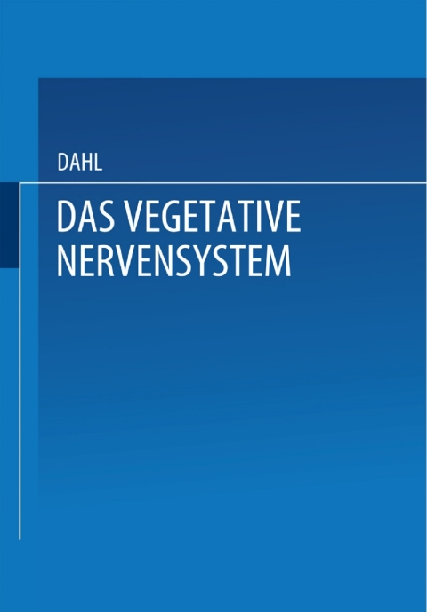 Cover image for book Das Vegetative Nervensystem