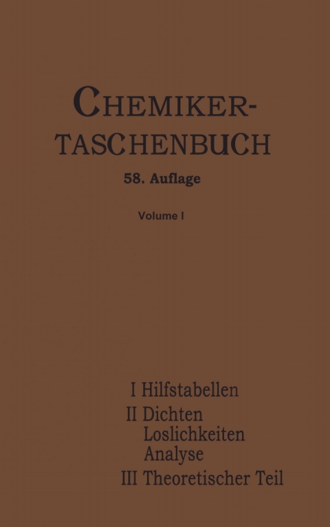 Chemiker-Taschenbuch