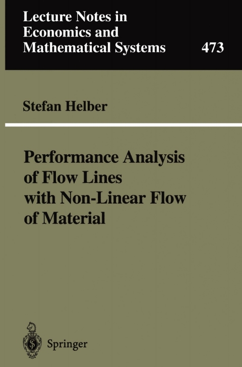 Cover image for book Performance Analysis of Flow Lines with Non-Linear Flow of Material