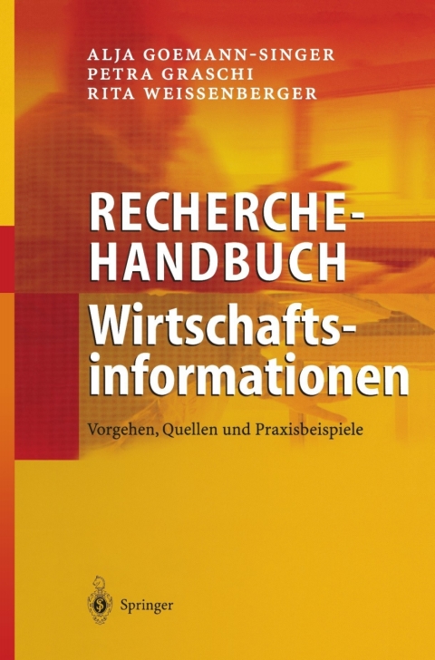 Cover image for book Recherchehandbuch Wirtschaftsinformationen