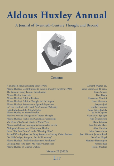 Cover image for book Aldous Huxley Annual