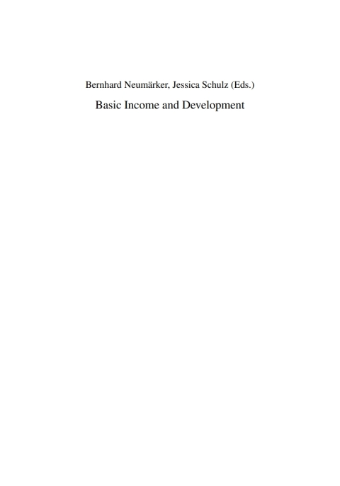 Cover image for book Basic Income and Development