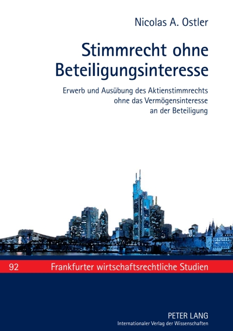 Cover image for book Stimmrecht ohne Beteiligungsinteresse