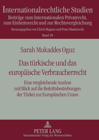 Das tuerkische und das europaeische Verbraucherrecht