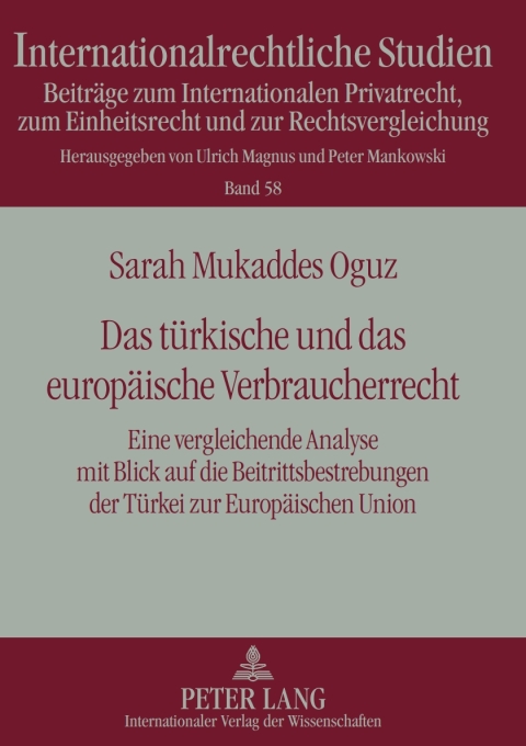 Cover image for book Das tuerkische und das europaeische Verbraucherrecht