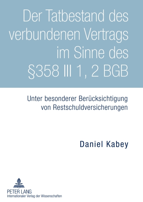 Cover image for book Der Tatbestand des verbundenen Vertrags im Sinne des §358 III 1, 2 BGB