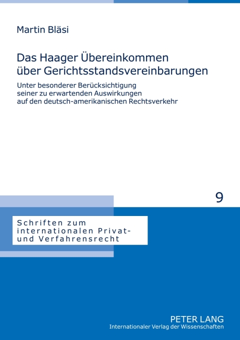 Cover image for book Das Haager Uebereinkommen ueber Gerichtsstandsvereinbarungen