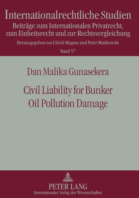 Cover image for book Civil Liability for Bunker Oil Pollution Damage