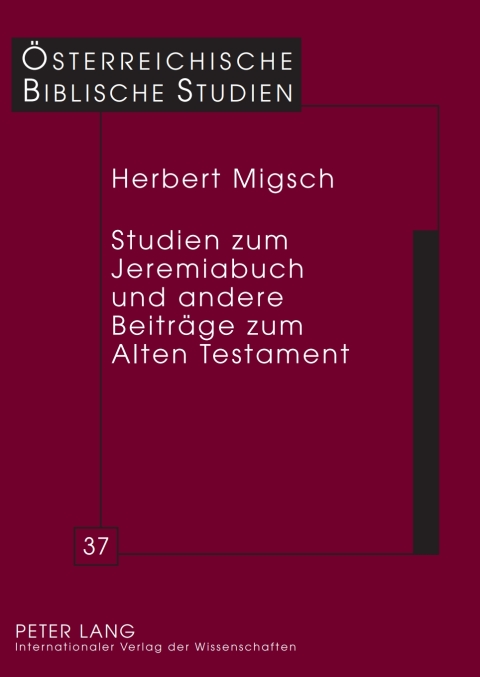 Cover image for book Studien zum Jeremiabuch und andere Beitraege zum Alten Testament
