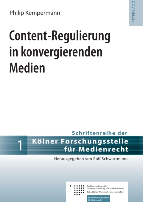 Cover image for book Content-Regulierung in konvergierenden Medien