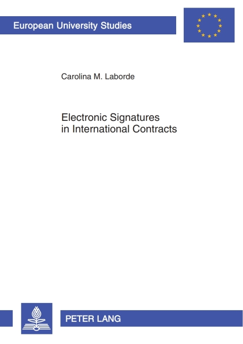 Cover image for book Electronic Signatures in International Contracts