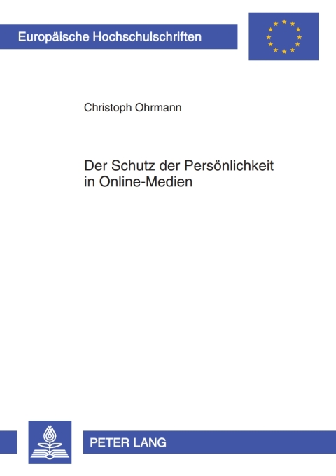 Cover image for book Der Schutz der Persoenlichkeit in Online-Medien