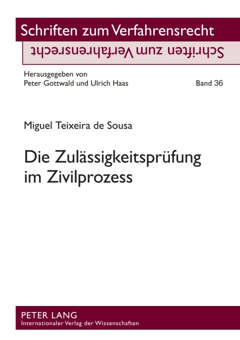 Cover image for book Die Zulaessigkeitspruefung im Zivilprozess