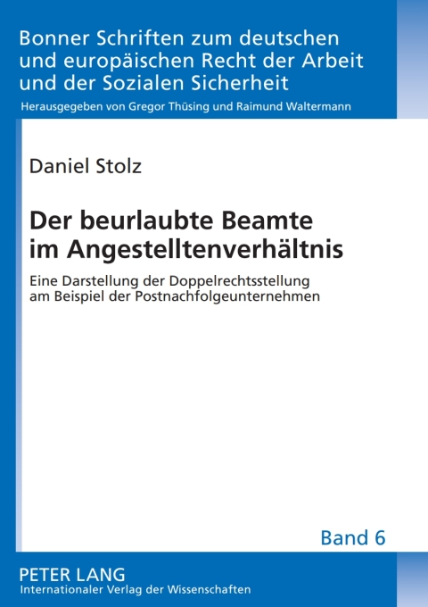 Cover image for book Der beurlaubte Beamte im Angestelltenverhaeltnis