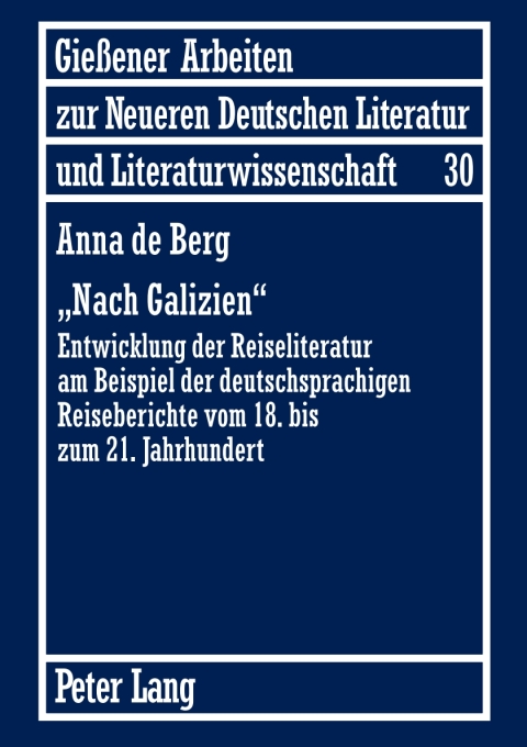 Cover image for book «Nach Galizien»