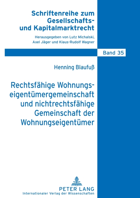 Cover image for book Rechtsfaehige Wohnungseigentuemergemeinschaft und nichtrechtsfaehige Gemeinschaft der Wohnungseigentuemer