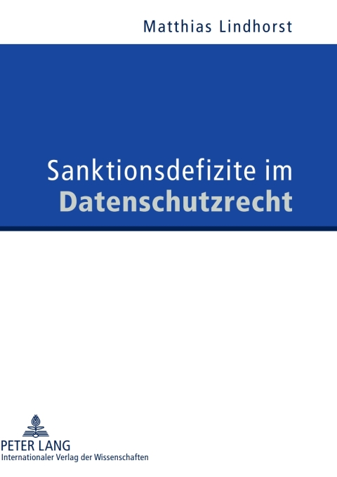 Cover image for book Sanktionsdefizite im Datenschutzrecht