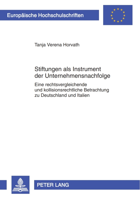 Cover image for book Stiftungen als Instrument der Unternehmensnachfolge