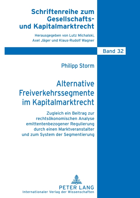 Cover image for book Alternative Freiverkehrssegmente im Kapitalmarktrecht