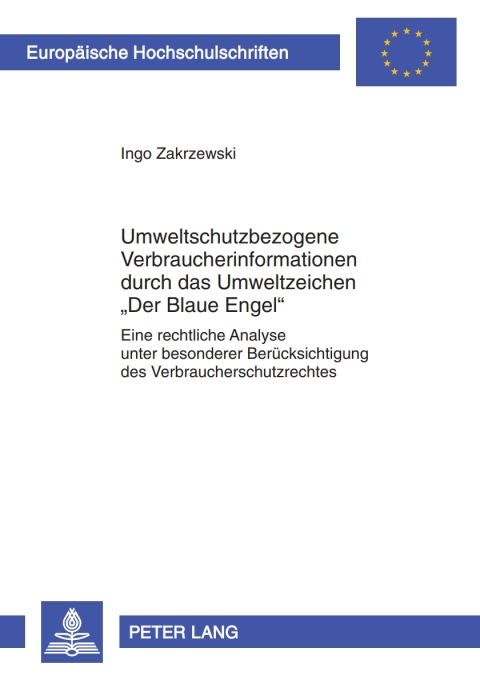 Cover image for book Umweltschutzbezogene Verbraucherinformationen durch das Umweltzeichen «Der Blaue Engel»