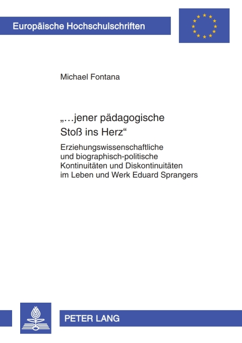 Cover image for book «...jener paedagogische Stoß ins Herz»