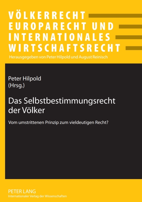 Cover image for book Das Selbstbestimmungsrecht der Voelker