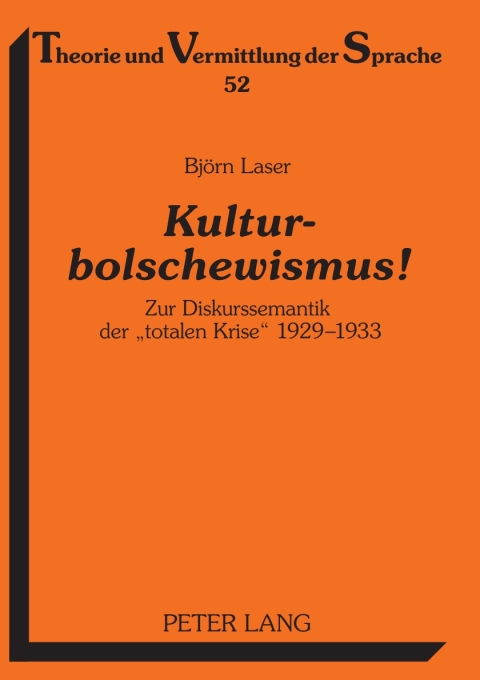 Cover image for book Kulturbolschewismus!