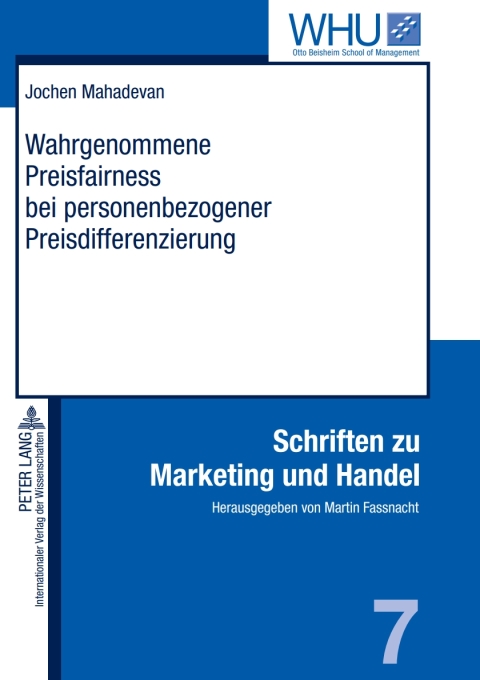 Cover image for book Wahrgenommene Preisfairness bei personenbezogener Preisdifferenzierung