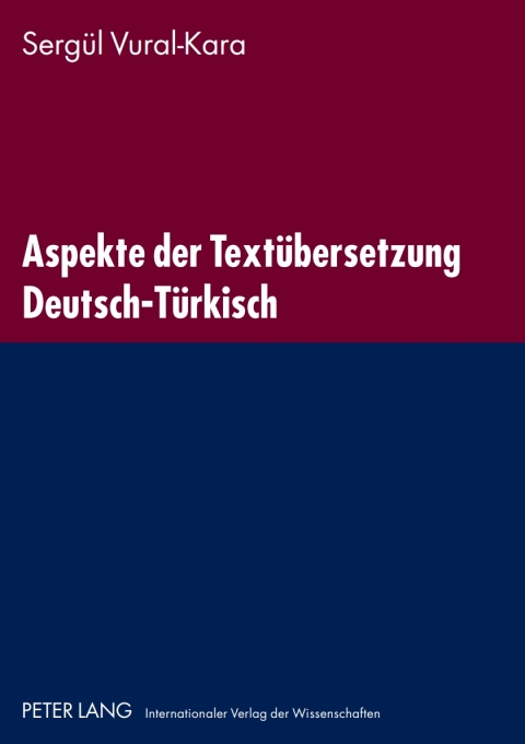 Cover image for book Aspekte der Textuebersetzung Deutsch-Tuerkisch
