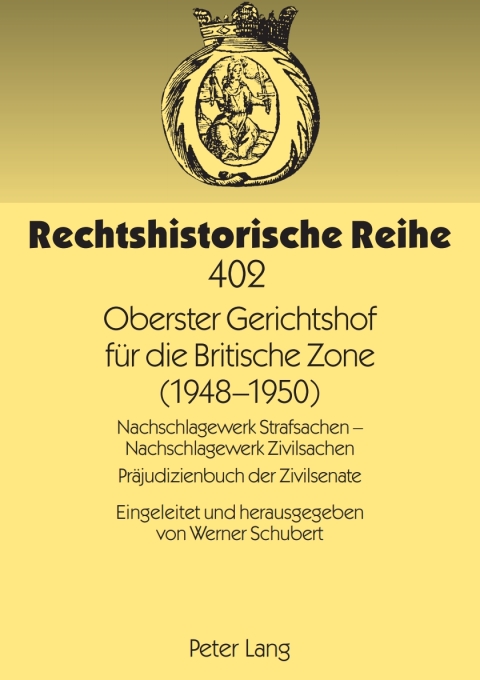 Cover image for book Oberster Gerichtshof fuer die Britische Zone (1948-1950)