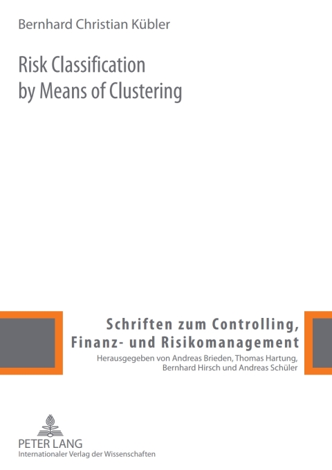 Cover image for book Risk Classification by Means of Clustering