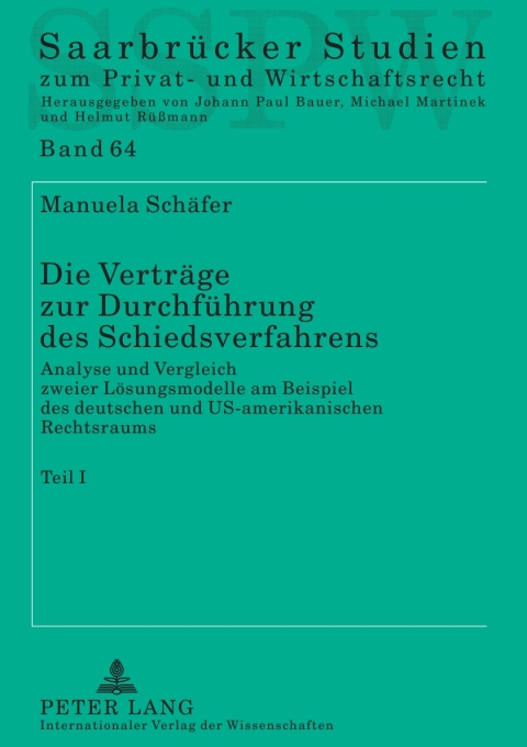 Cover image for book Die Vertraege zur Durchfuehrung des Schiedsverfahrens