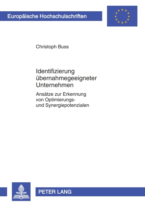 Cover image for book Identifizierung uebernahmegeeigneter Unternehmen