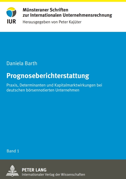 Cover image for book Prognoseberichterstattung