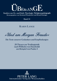 Titelbild: «Und am Morgen Freude» 1st edition 9783631596807