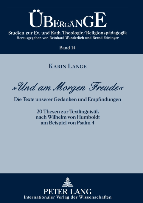 Cover image for book «Und am Morgen Freude»