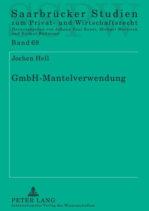 Cover image for book GmbH-Mantelverwendung