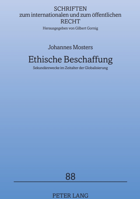 Cover image for book Ethische Beschaffung