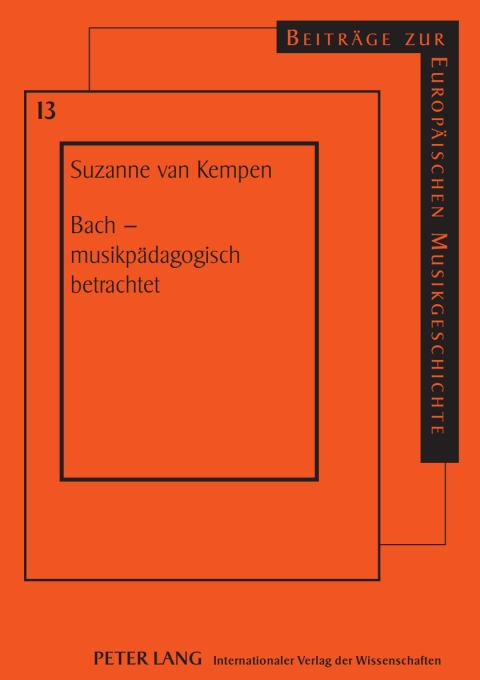 Cover image for book Bach – musikpaedagogisch betrachtet