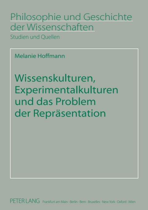 Cover image for book Wissenskulturen, Experimentalkulturen und das Problem der Repraesentation