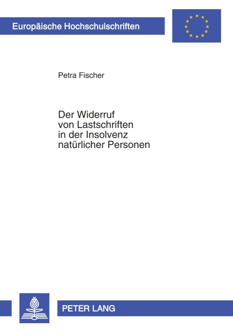 Cover image for book Der Widerruf von Lastschriften in der Insolvenz natuerlicher Personen