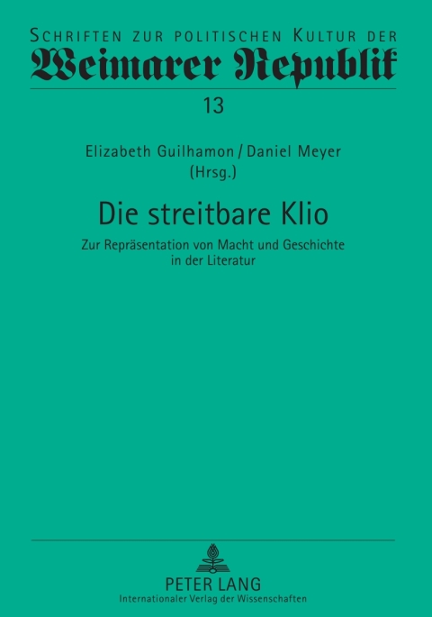 Cover image for book Die streitbare Klio