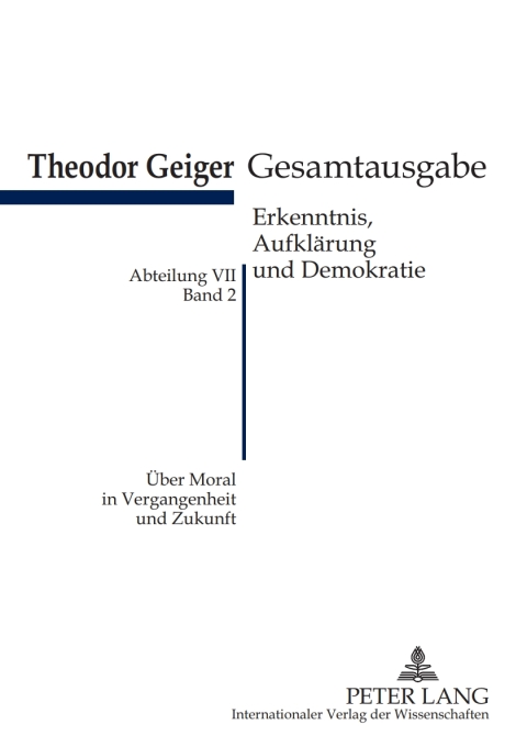Cover image for book Ueber Moral in Vergangenheit und Zukunft