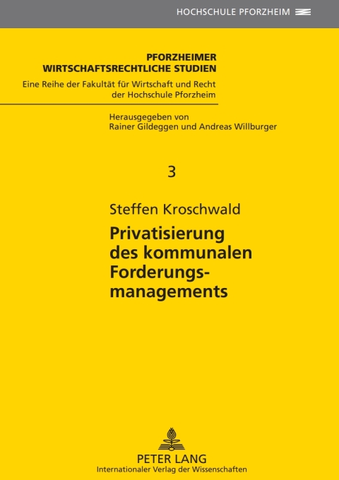 Cover image for book Privatisierung des kommunalen Forderungsmanagements