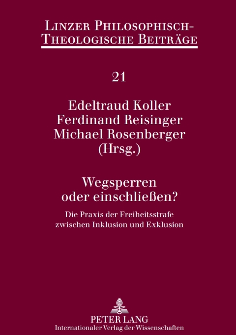 Cover image for book Wegsperren oder einschließen?