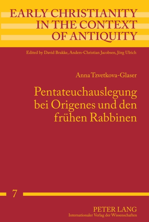 Cover image for book Pentateuchauslegung bei Origenes und den fruehen Rabbinen
