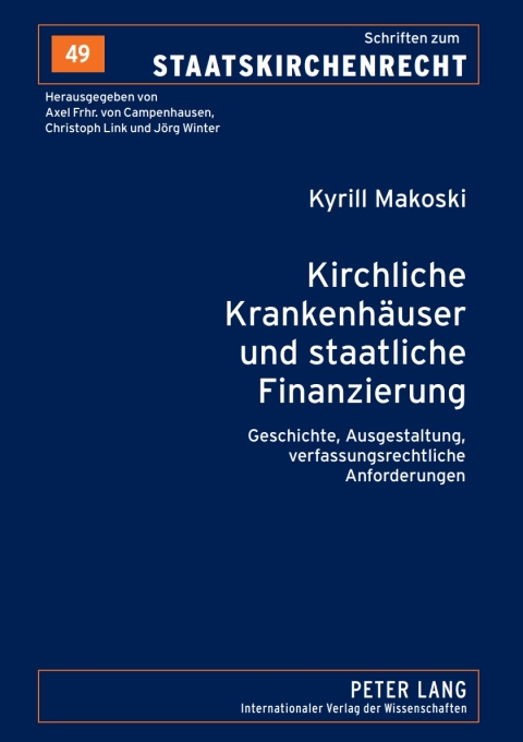 Cover image for book Kirchliche Krankenhaeuser und staatliche Finanzierung