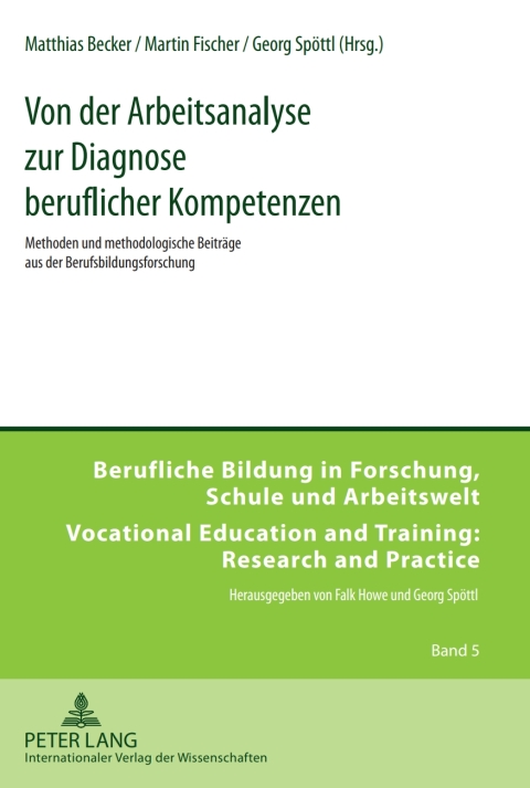 Cover image for book Von der Arbeitsanalyse zur Diagnose beruflicher Kompetenzen