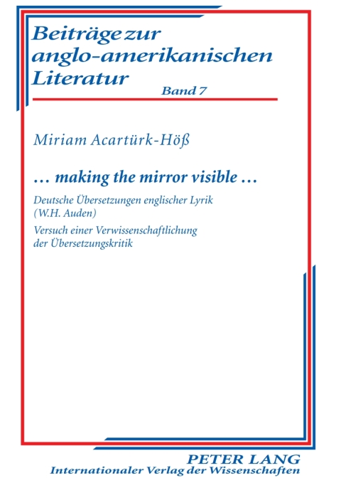 Cover image for book … making the mirror visible …