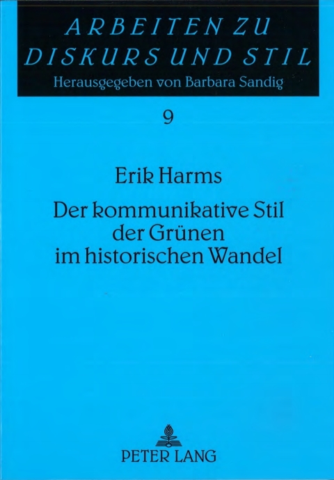 Cover image for book Der kommunikative Stil der Gruenen im historischen Wandel